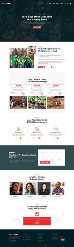 慈善基金会非营利组织响应式前端静态HTML模板-源码分享网