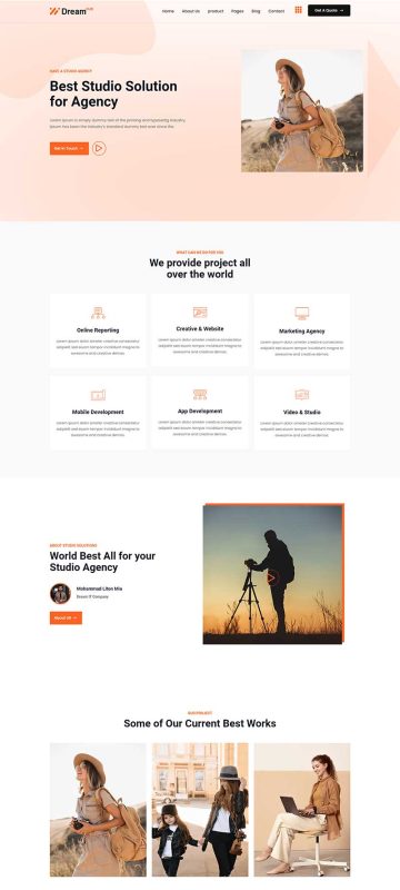 方案策划解决服务工作室网站模板-源码分享网