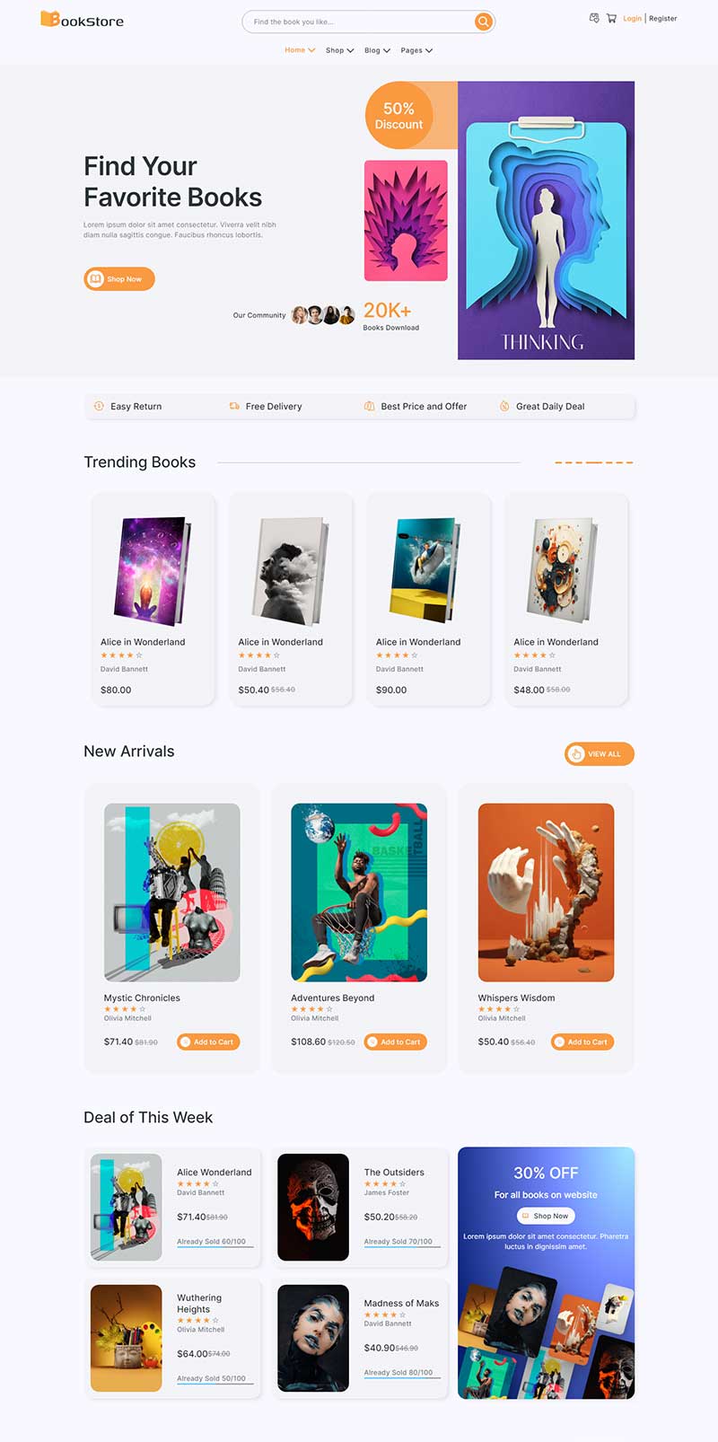 在线书品选购商城html前端网站模板-源码分享网