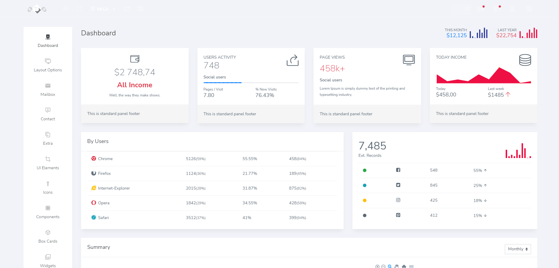 响应式Bootstrap后台模板CRM框架-DashboardX