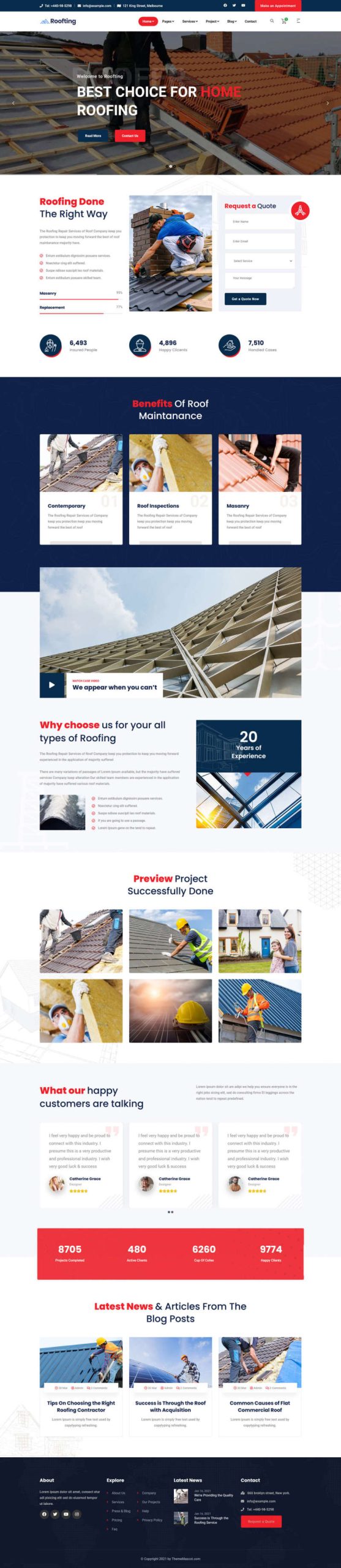 响应式的房屋建筑工程企业html模板-源码分享网