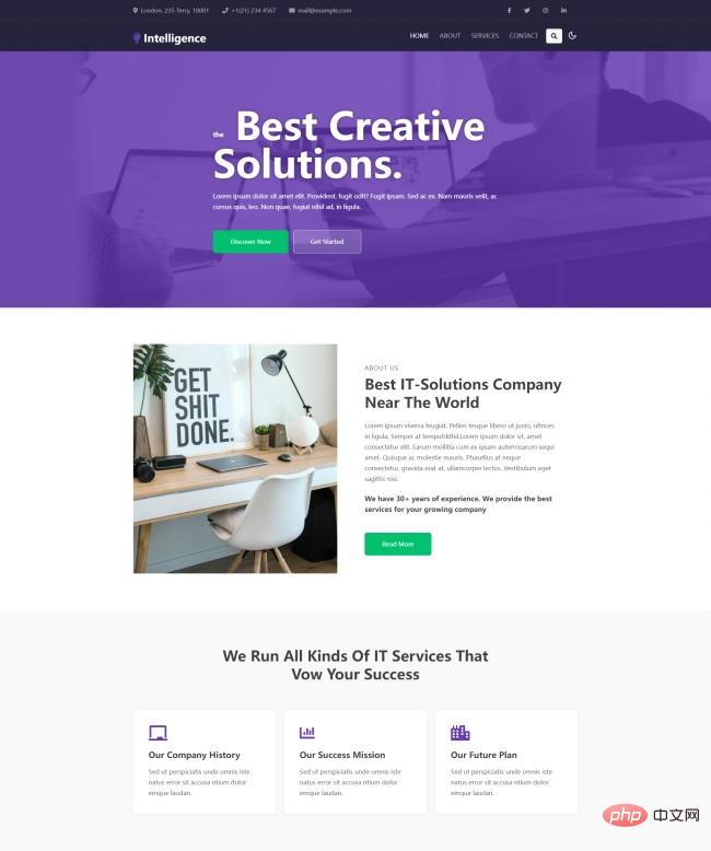 IT解决方案公司网站模板