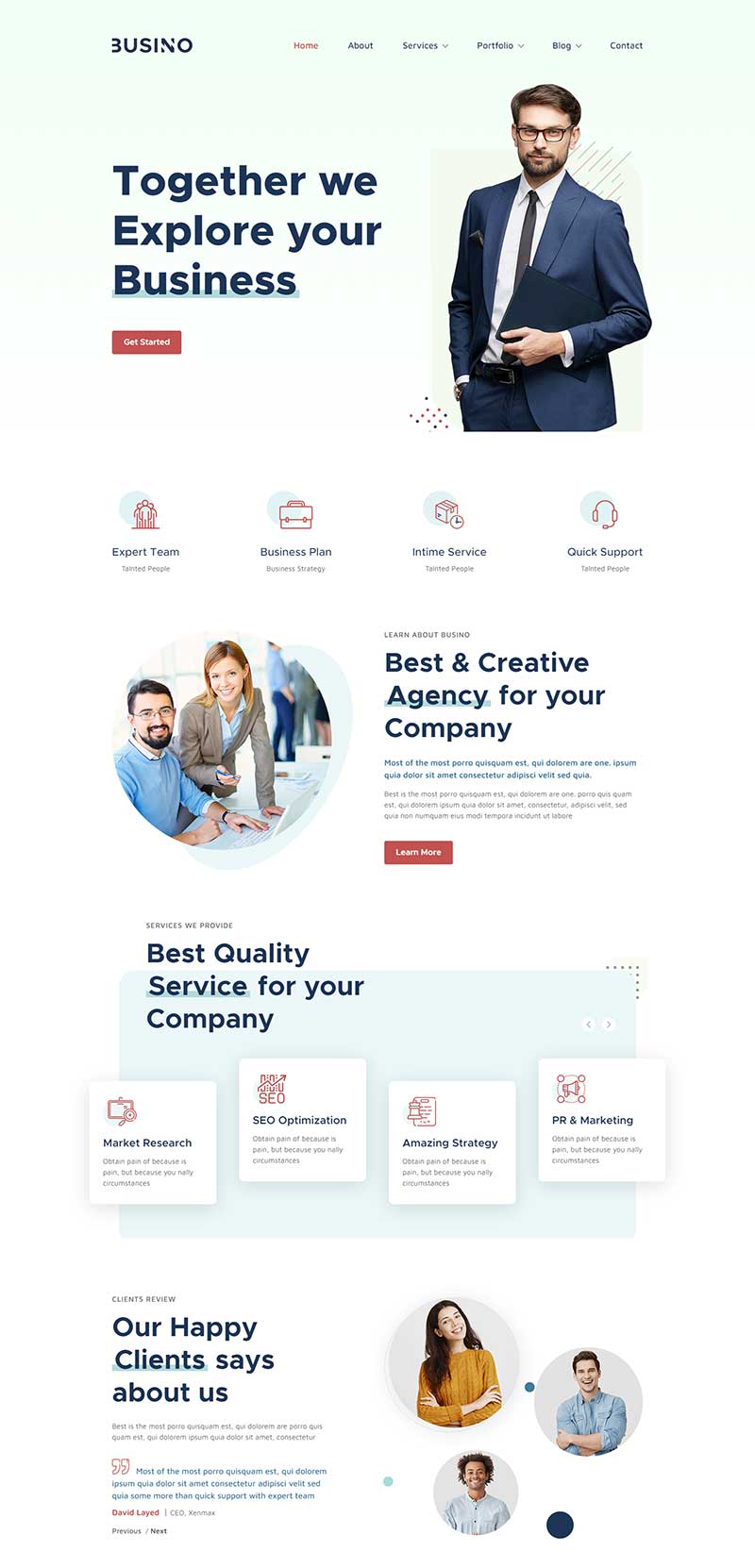 市场营销SEO优化服务公司静态网页模板-源码分享网