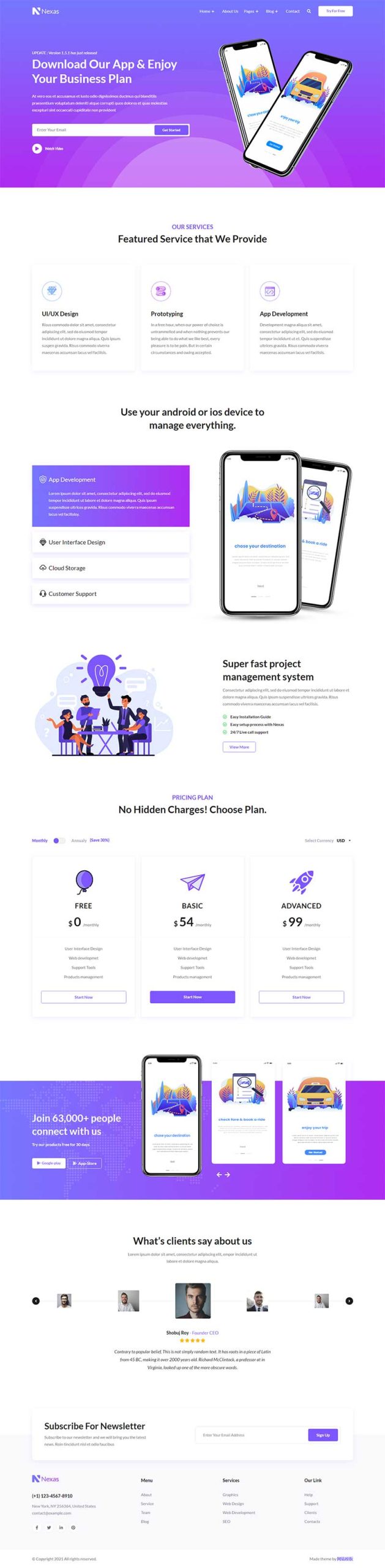 多用途app软件业务介绍官网模板-源码分享网