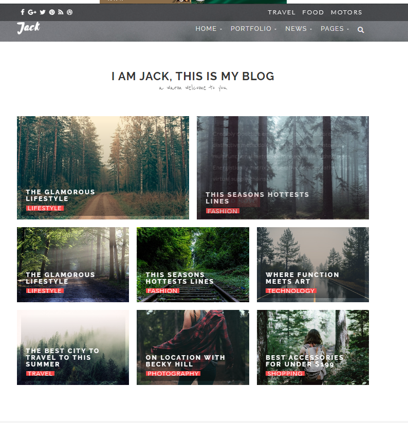 个人自媒体博客整站模板