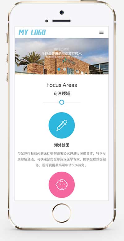 (自适应手机端)试管婴儿网站pbootcms模板 海外就医网站源码下载-源码分享网