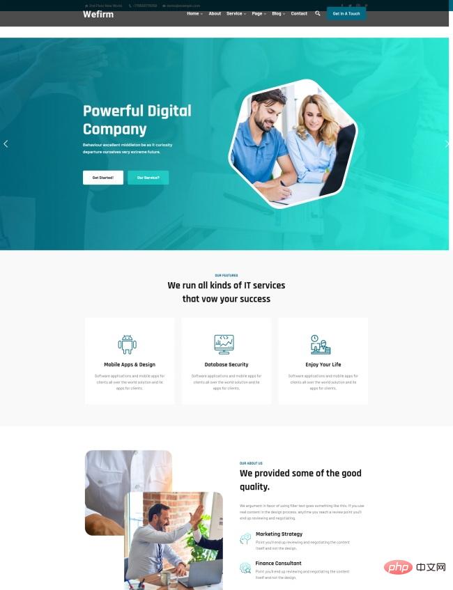 IT互联网业务服务公司网站模板