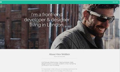 css3 slider menu前端单页模板-源码分享网