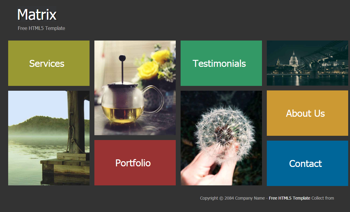 win8界面风格个人网站模板-源码分享网