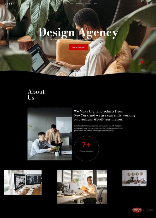 创意设计机构宣传服务网站模板-源码分享网