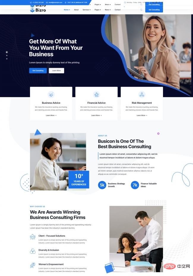 金融财务商业咨询服务公司网站模板-源码分享网