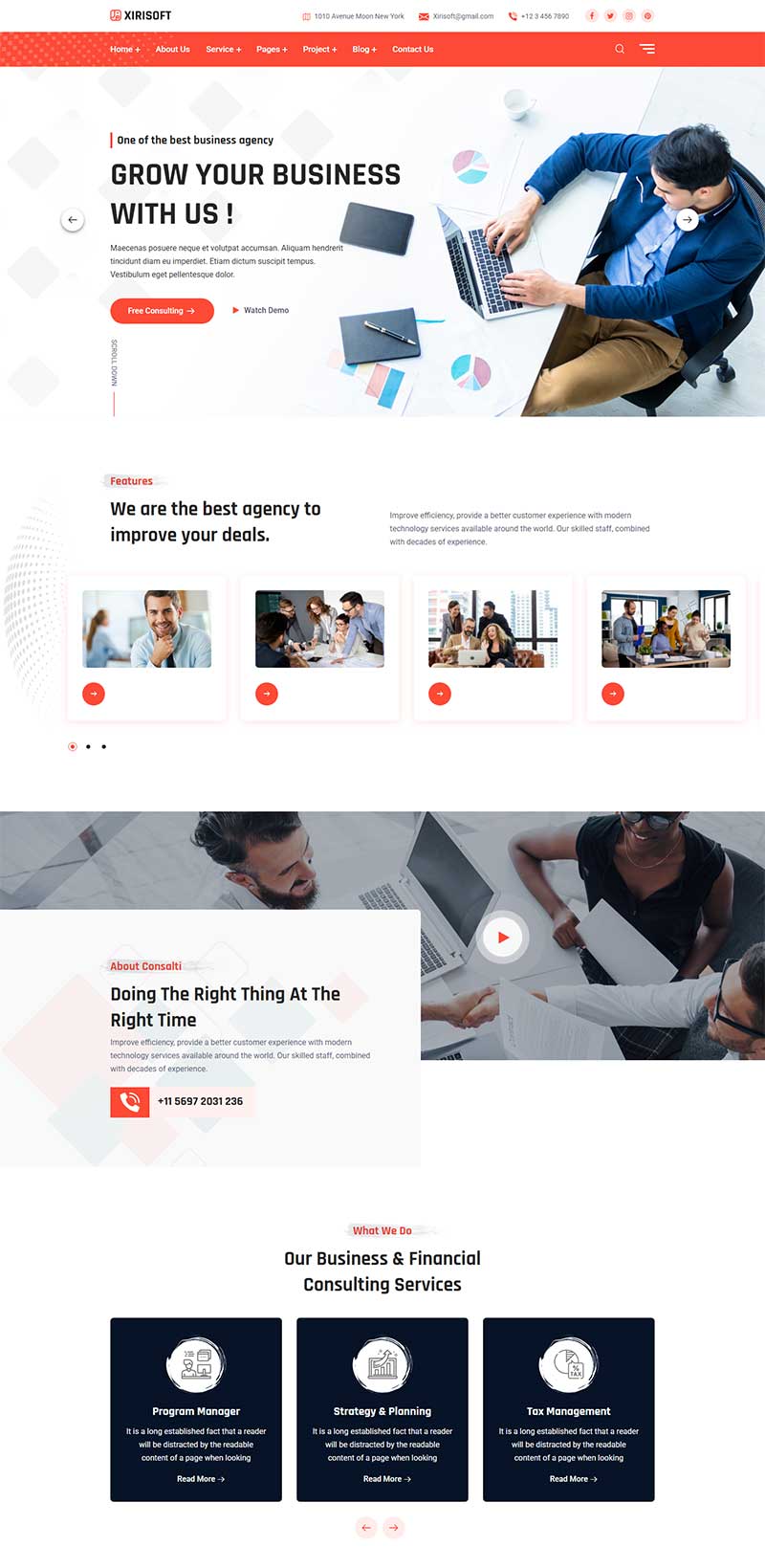 战略规划商业咨询静态html网页模板-源码分享网