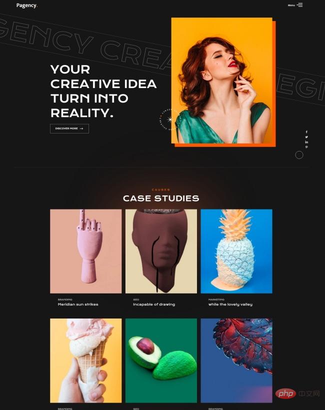 小众创意工作室宣传网页模板-源码分享网