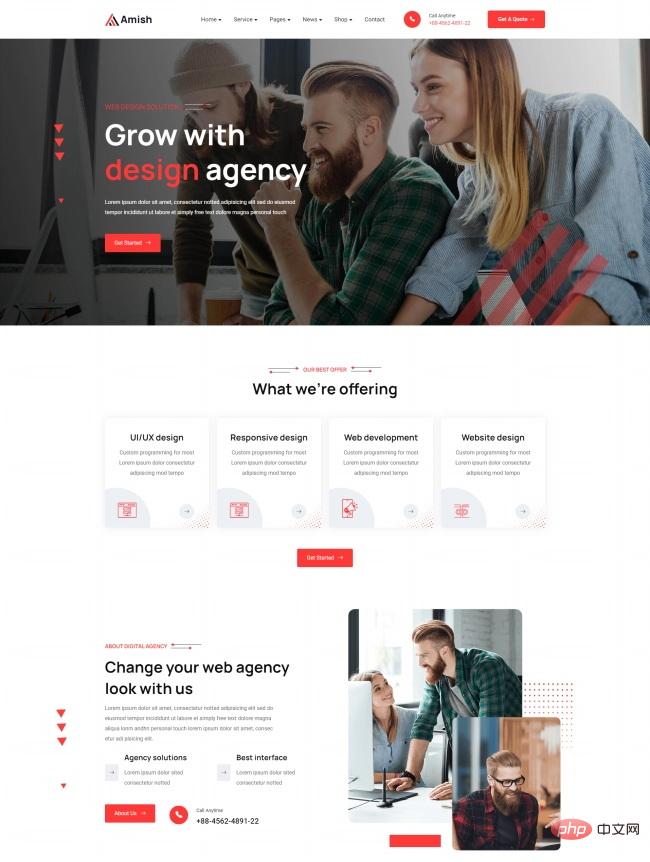 响应式设计代理服务公司网站模板