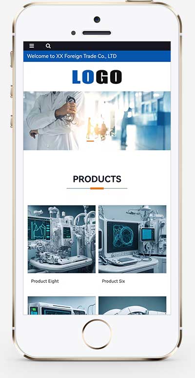 (自适应手机端)响应式外贸网站模板 医疗设备网站模板-源码分享网