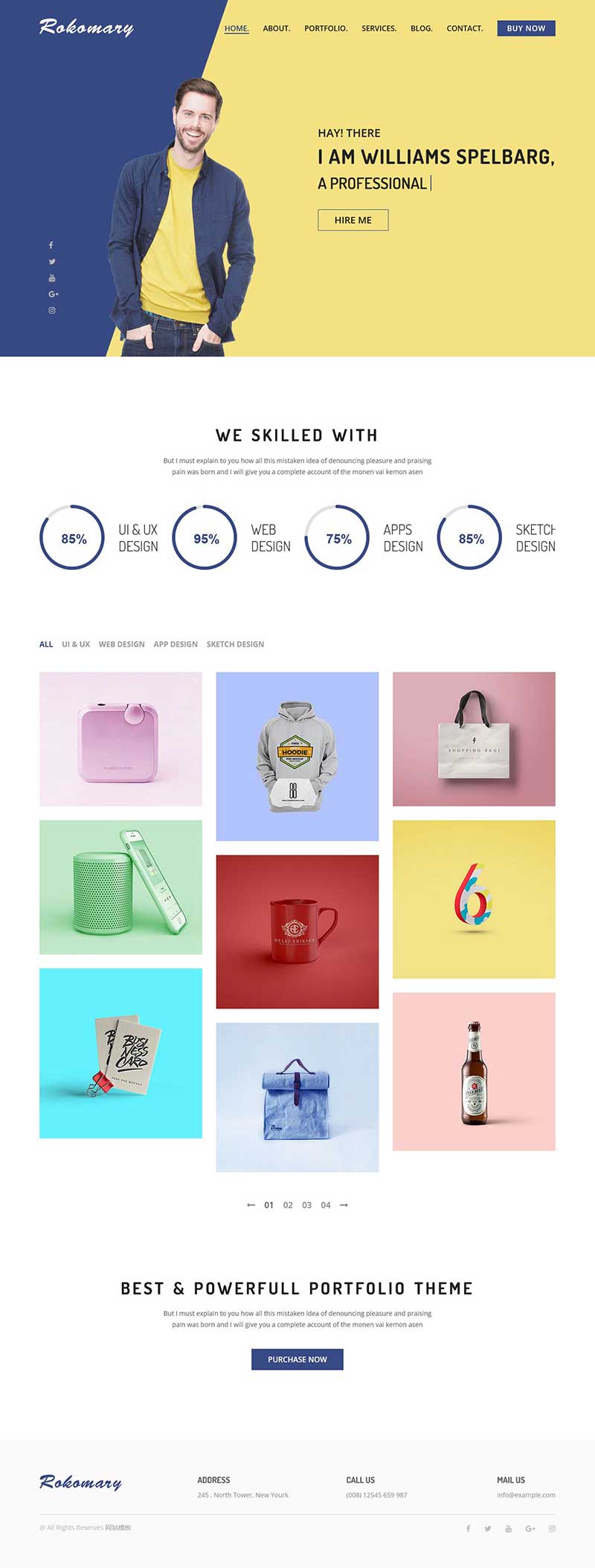 多用途设计开发者前端静态html网站模板-源码分享网