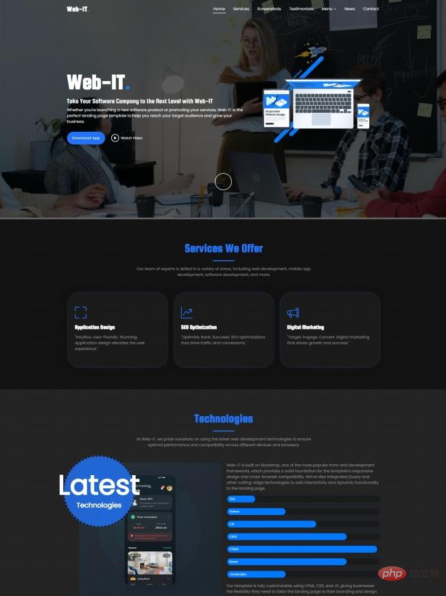 网络技术开发设计服务公司网站模板-源码分享网