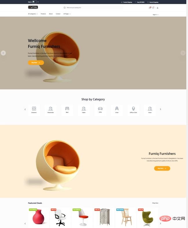 HTML5优质家具品牌宣传网站模板