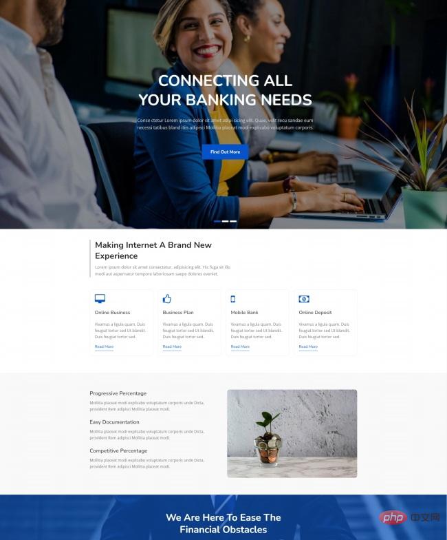 互联网金融公司业务宣传网站模板-源码分享网
