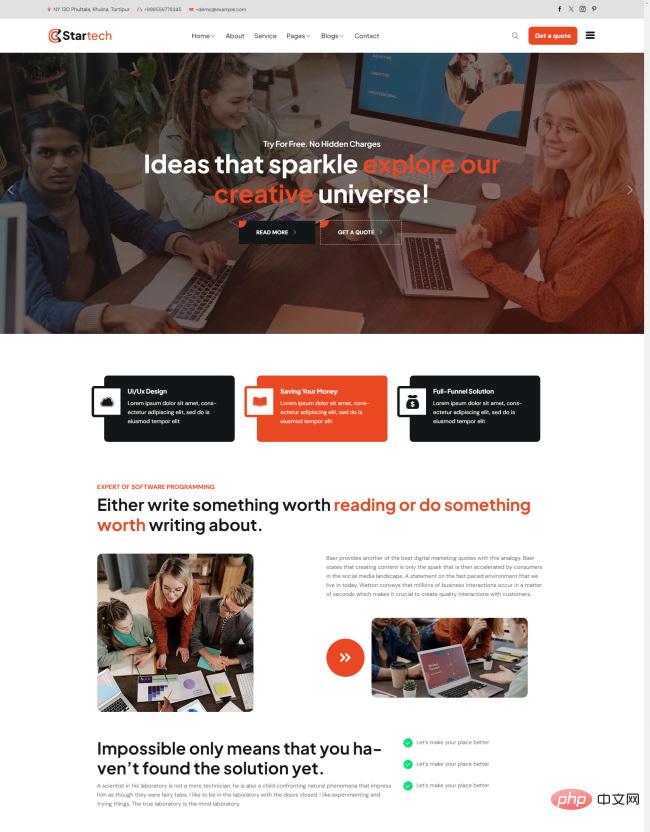 HTML5软件编程服务公司网站模板-源码分享网