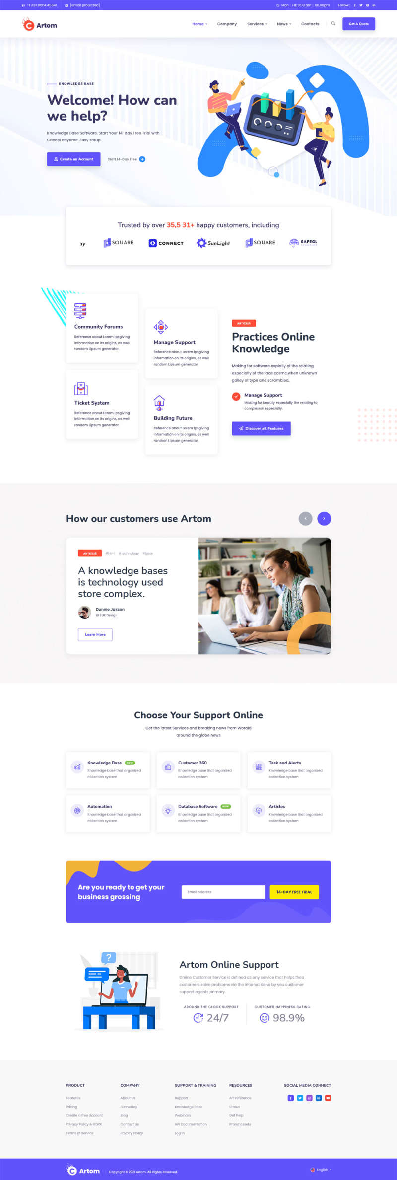 多用途的数字信息管理企业模板-源码分享网