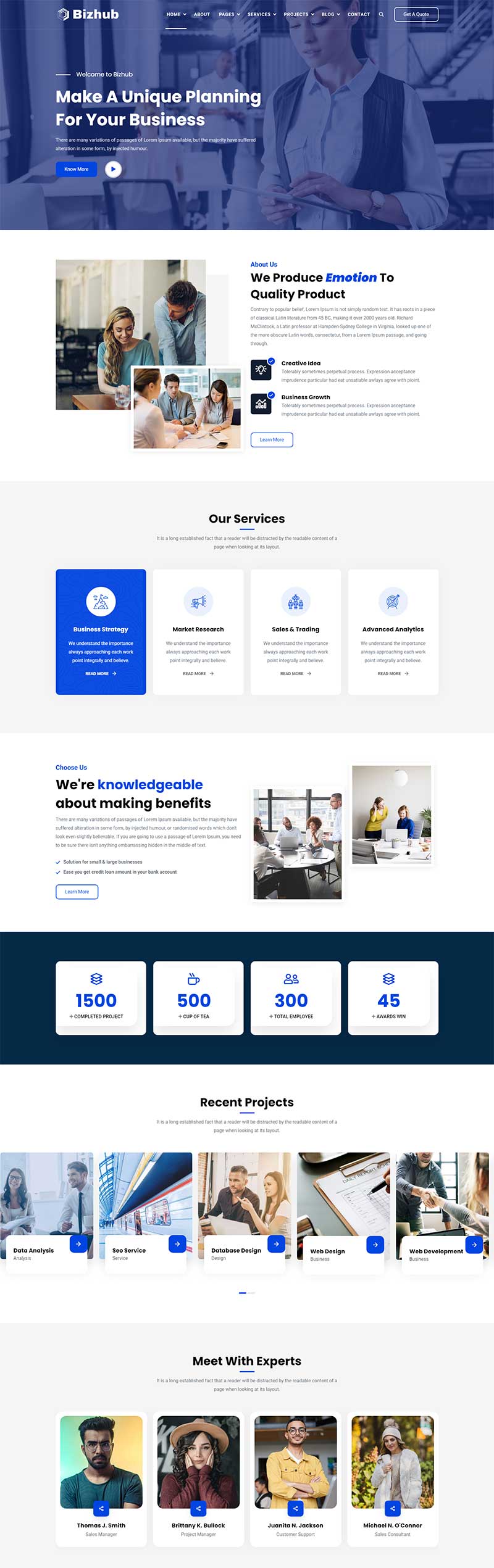 商务咨询公司静态html网页模板-源码分享网