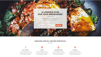 西餐厅响应式bootstrap模板