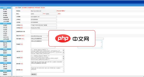 网展中英企业网站系统蓝色风格8.1