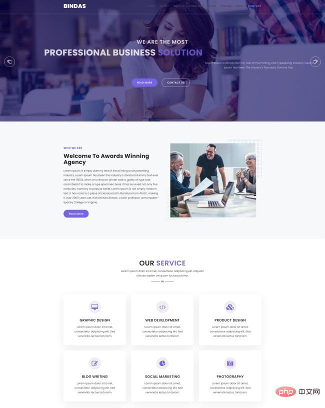 HTML5印刷排版公司网站模板-源码分享网