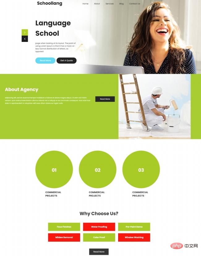 语言培训机构HTML5网站模板
