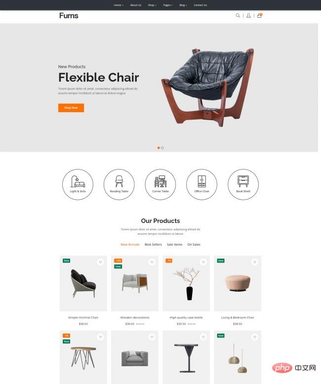 HTML5家居家具电子商务网站模板