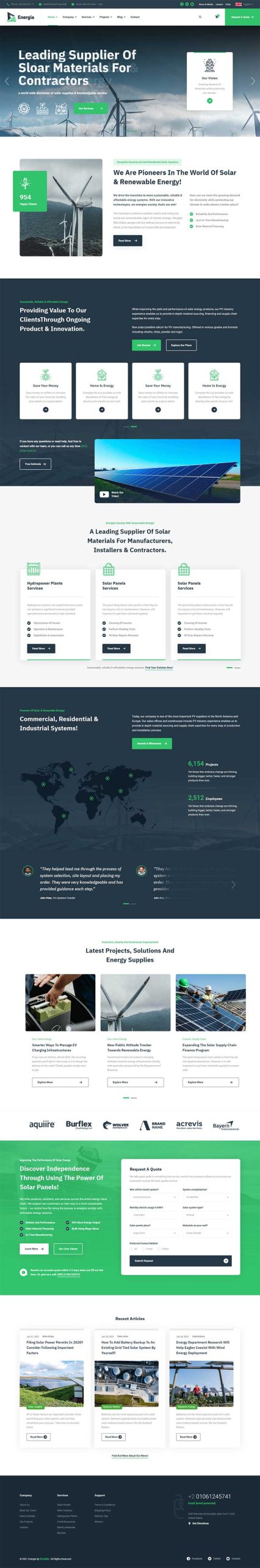 大气的新能源企业官网html5模板-源码分享网