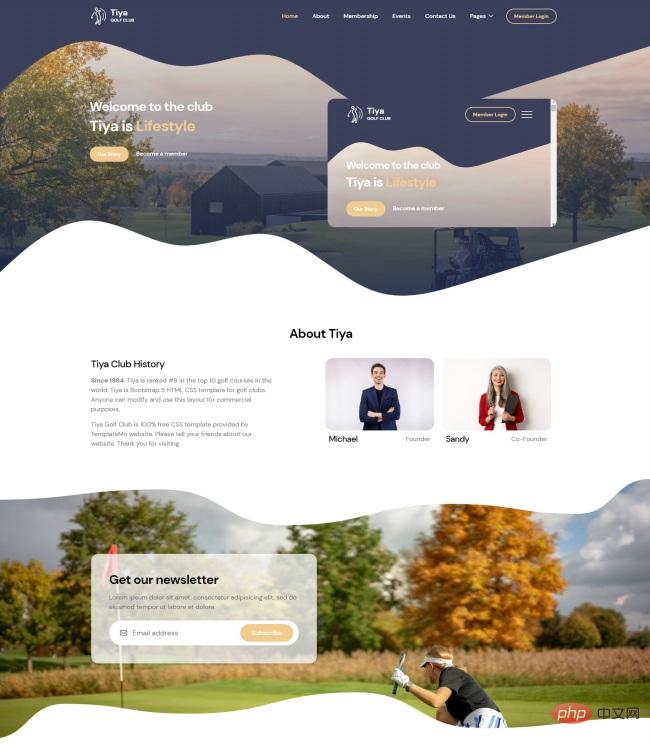 HTML高尔夫俱乐部CSS网站模板-源码分享网