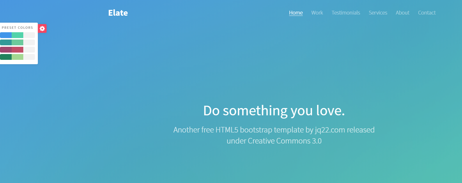 可设置首页皮肤颜色的bootstrap的网站模板-源码分享网