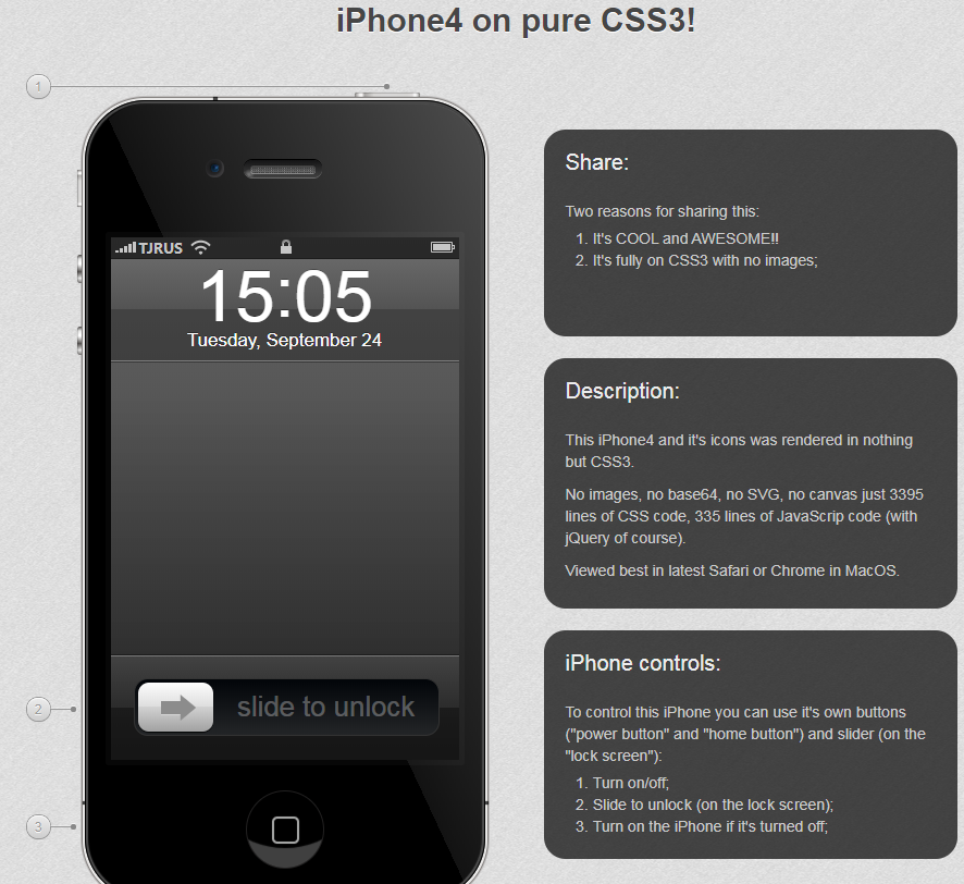 CSS3模拟iPhone4解锁插件-源码分享网
