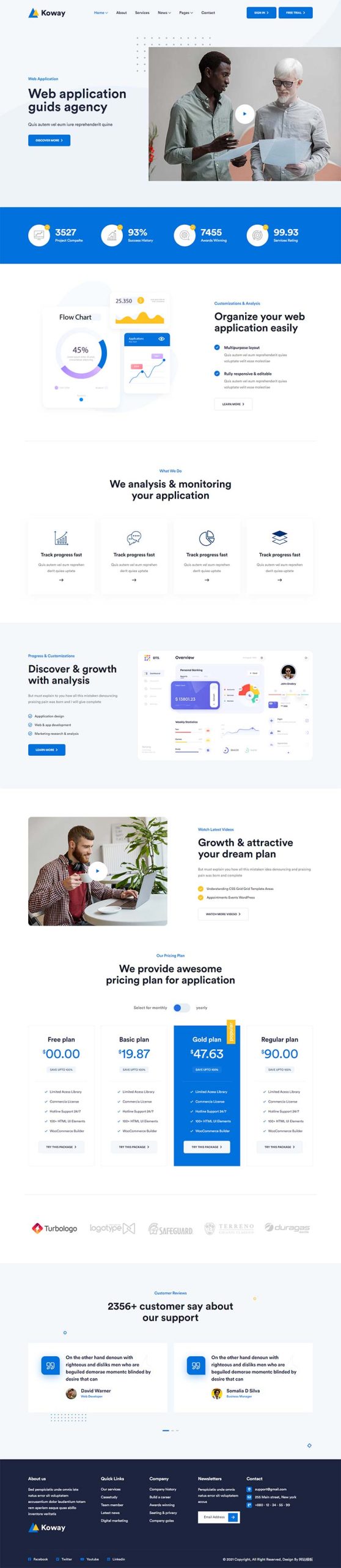 多功能IT软件技术公司官网模板-源码分享网