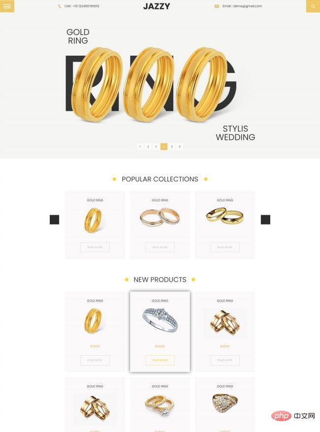 响应式婚戒定制服务网站模板-源码分享网