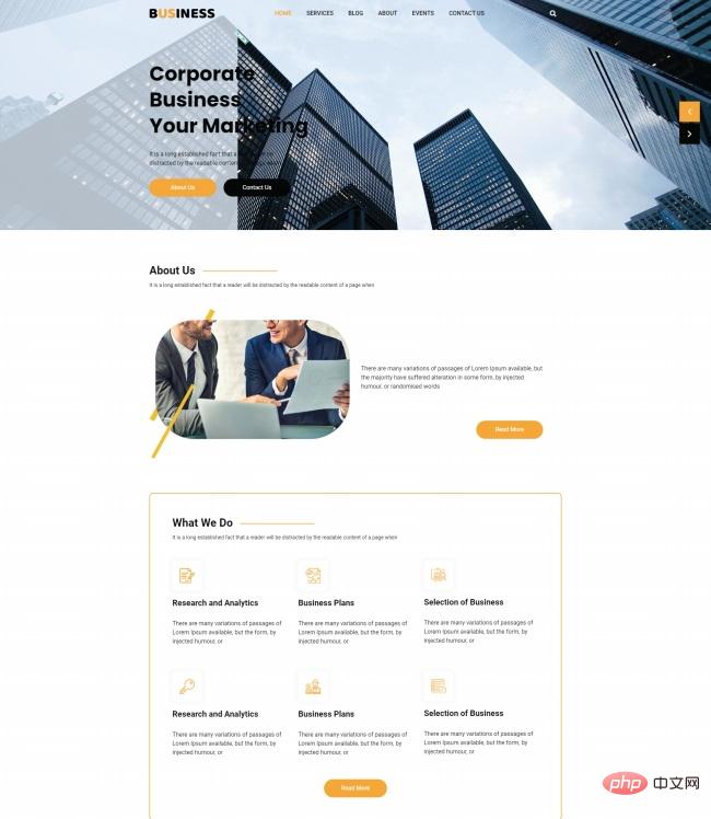 响应式营销公司宣传网站模板