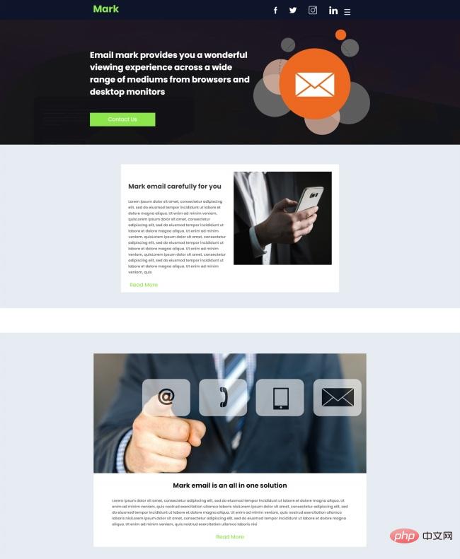 电子邮件电子媒介公司网站模板-源码分享网