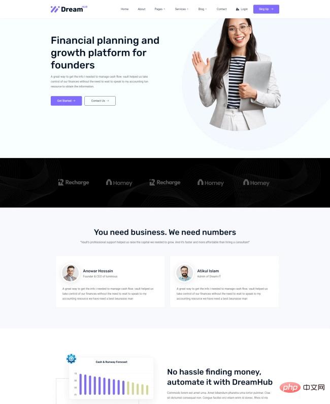 财务审计规划公司网站模板