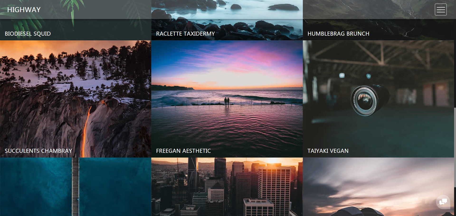 全屏视频图集展示特效html模板-源码分享网