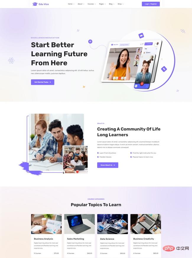 HTML5远程教育服务机构网站模板-源码分享网