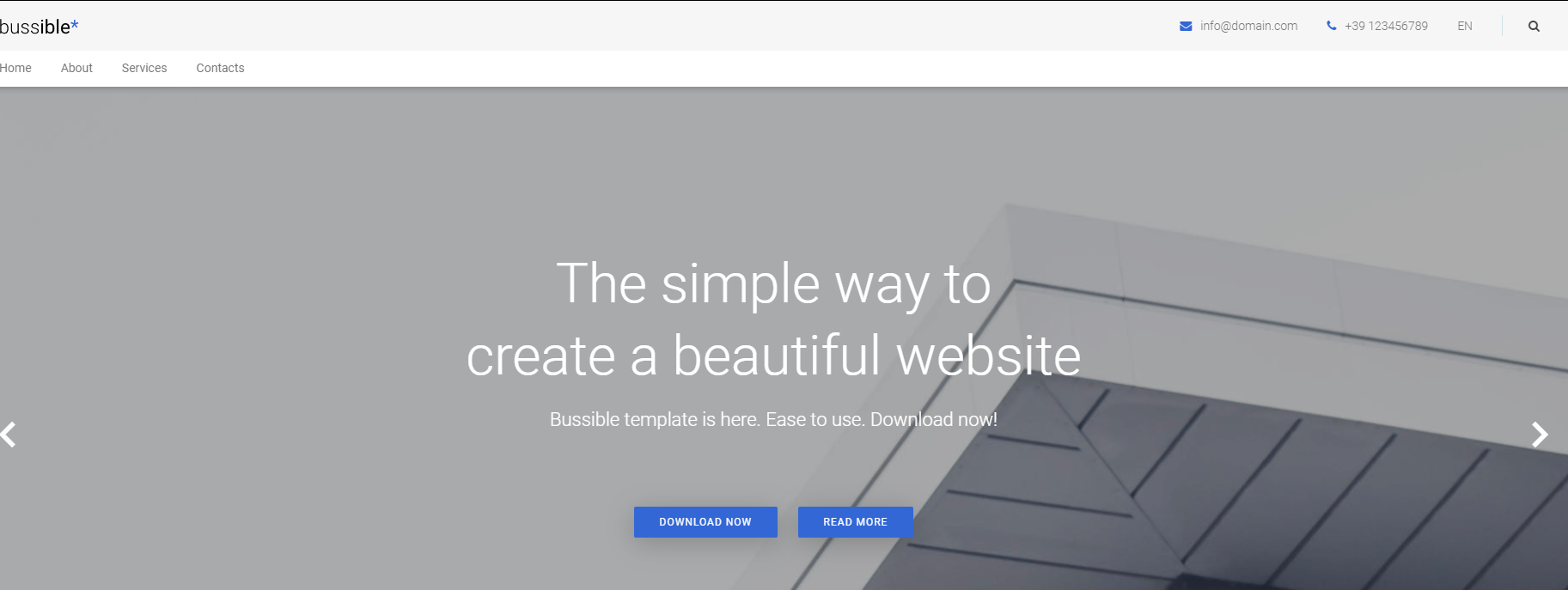 白色html5响应式模板-源码分享网
