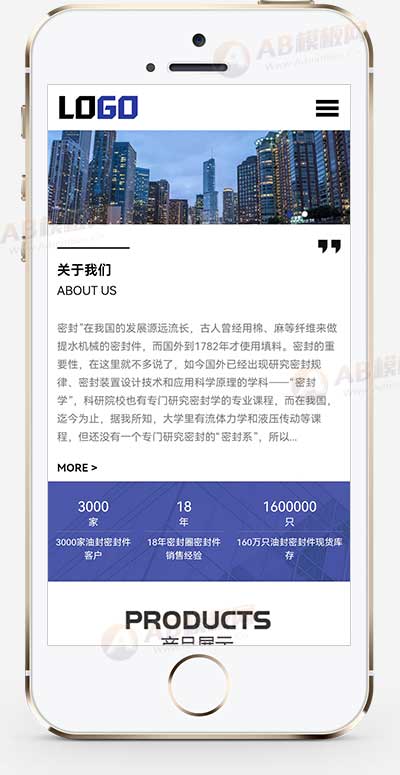 (自适应手机端)骨架油封网站模板 机械密封件网站源码下载-源码分享网