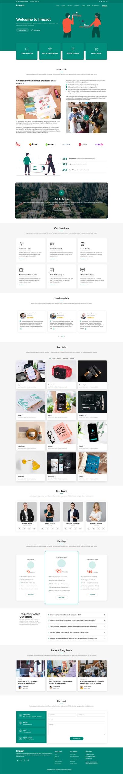 品牌设计服务公司Bootstrap模板-源码分享网