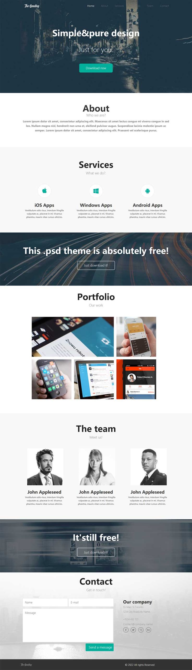 多用途简约html介绍推广页单页html网页模板-源码分享网
