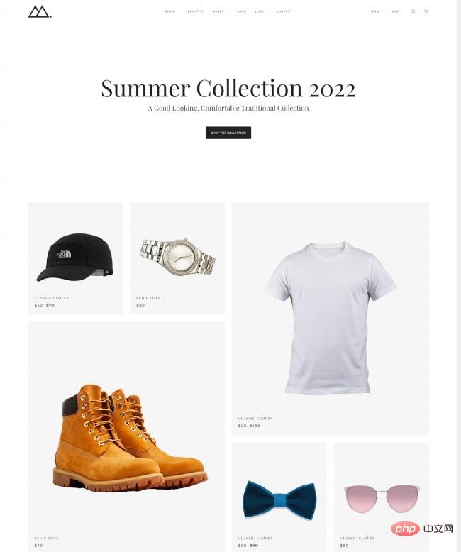 小众时尚单品在线电子商务网站模板-源码分享网