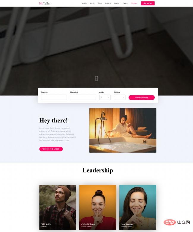 响应式宾馆酒店宣传网站HTML5模板-源码分享网