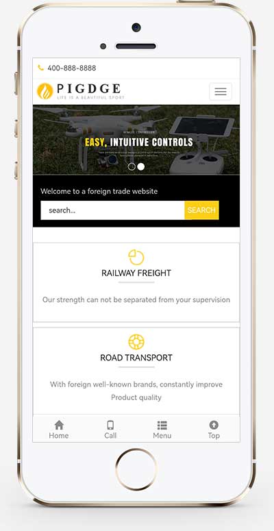 (自适应手机端)响应式五金电器出口英文外贸类网站pbootcms模板 HTML5五金电子产品外贸网站源码下载-源码分享网