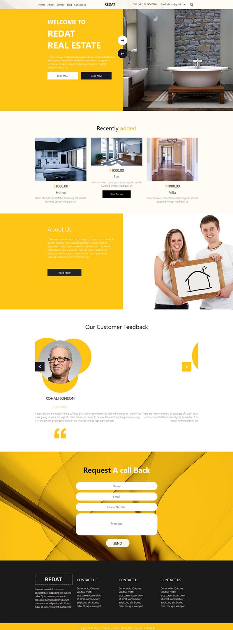 HTML5卫浴家具公司前端静态网页模板-源码分享网